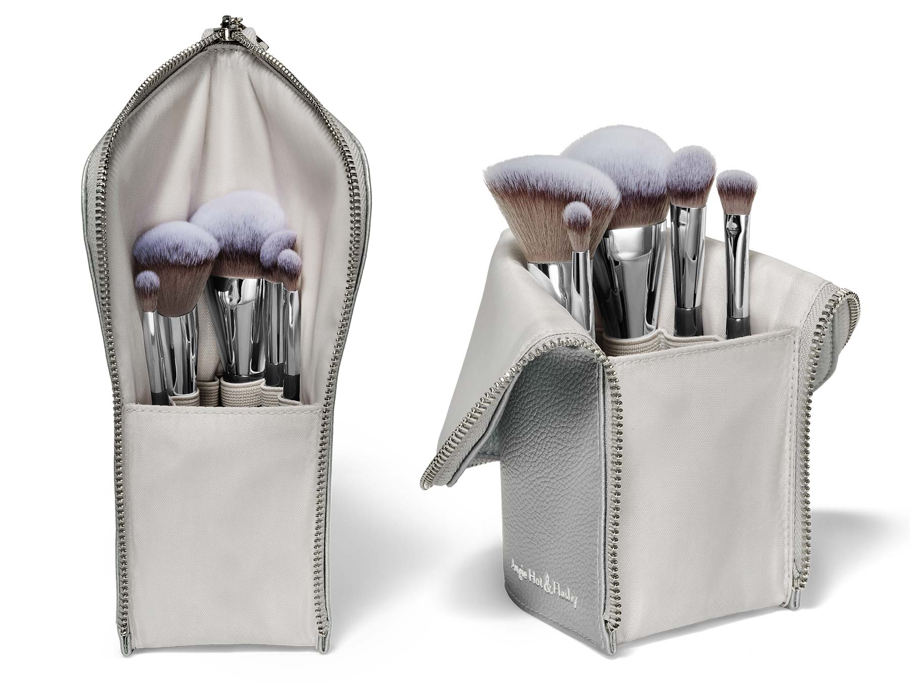 Angie Hot & Flashy Travel Brush Set with Pouch - Image 3